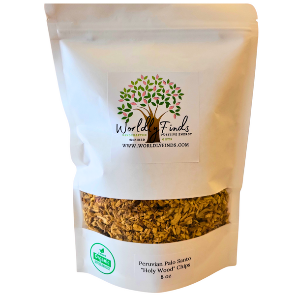 Palo Santo Wood Chips Bulk, 3 Size Choices, Holy Wood Palo Santo Small Chips for Cleansing, Burning, Smudging