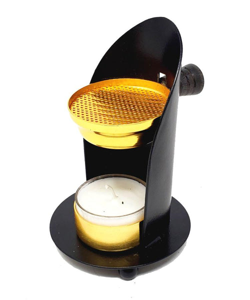 Resin Incense Burner Set – Adjustable, Convenient Charcoal Free Burner & Bonus Diffuser Box, 100% Pure Copal & Frankincense Variety, Resin Burner Kit for Cleansing, Smudging