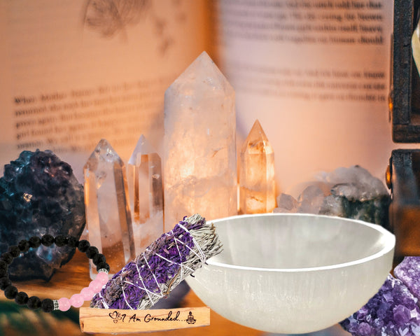 Selenite Crystal Charging Bowl, 5 Inch, Moroccan Crystal Holder, Selenite Bowl Smudge Bowl
