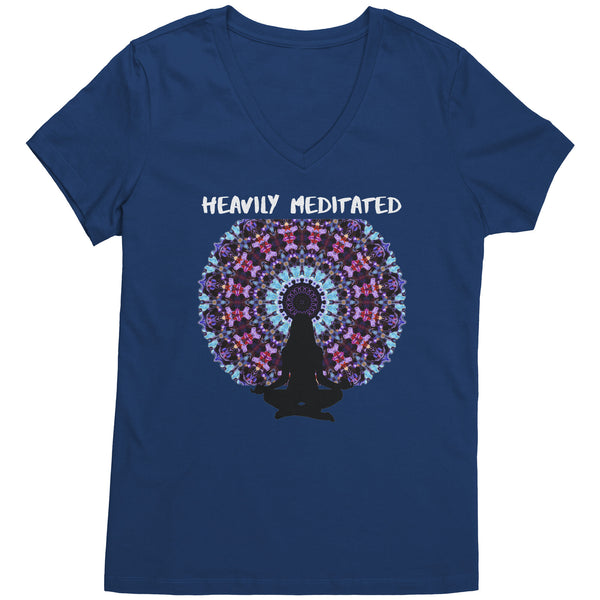 Heavily Meditated T-Shirt, Meditation, Mandala Shirt, Funny Hippie Yog –  Worldly Finds