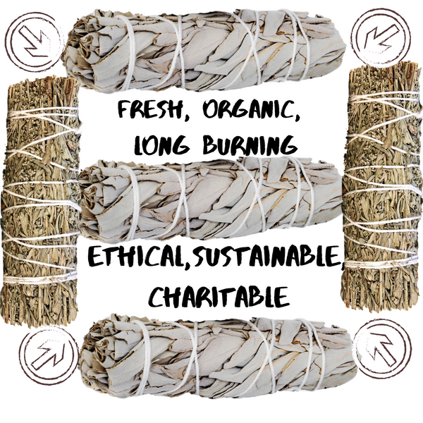 Sage Kit - 9 Spiritual Smudge Kit Gifts for Cleansing: White & Blue Sage, Palo Santo,Incense, Smudge Feather, Smudge Kit, Worldly Finds, Worldly Finds