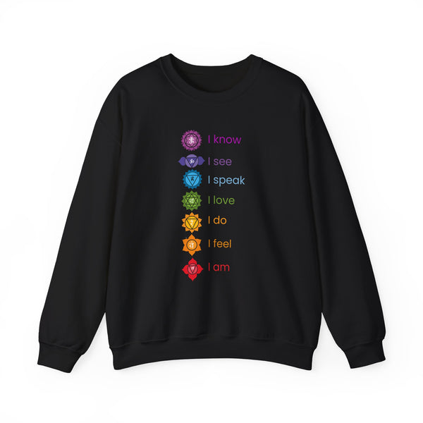 Chakra Alignment Sweatshirt -  Yoga & Meditation for Spiritual Enlightenment