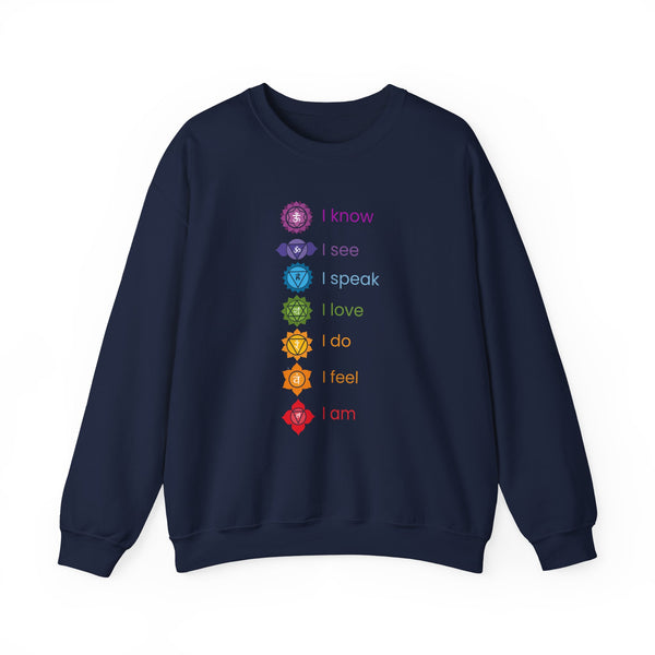 Chakra Alignment Sweatshirt -  Yoga & Meditation for Spiritual Enlightenment