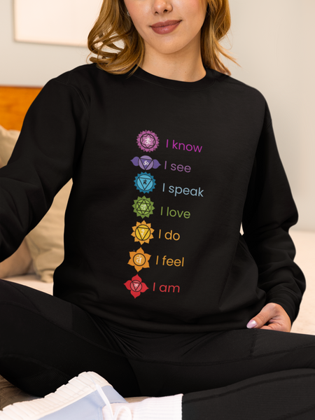 Chakra Alignment Sweatshirt -  Yoga & Meditation for Spiritual Enlightenment