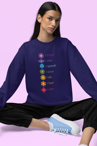 Chakra Alignment Sweatshirt -  Yoga & Meditation for Spiritual Enlightenment