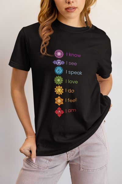 Chakra Alignment Tee -  Yoga & Meditation Shirt for Spiritual Enlightenment