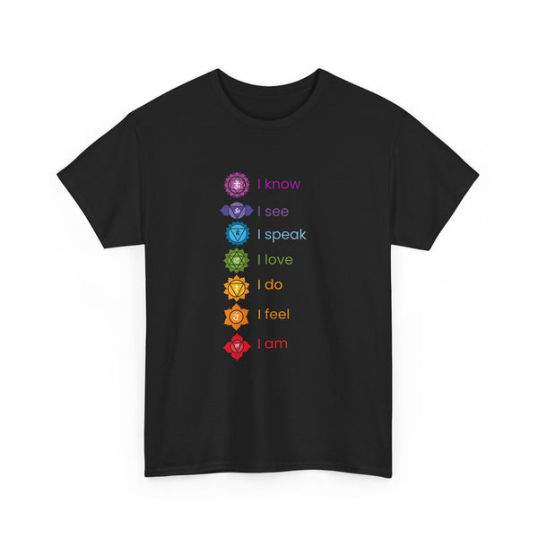Chakra Alignment Tee -  Yoga & Meditation Shirt for Spiritual Enlightenment