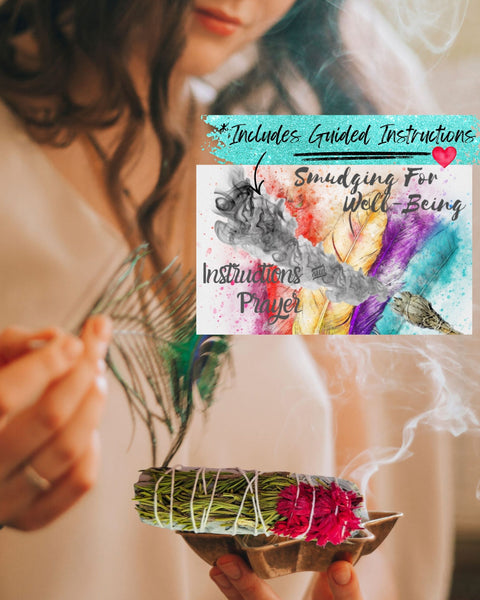 Sage Smudge Kit Spiritual Cleansing Sage Variety Pack, 6 Healing Smudge Bundles for Energy Clearing