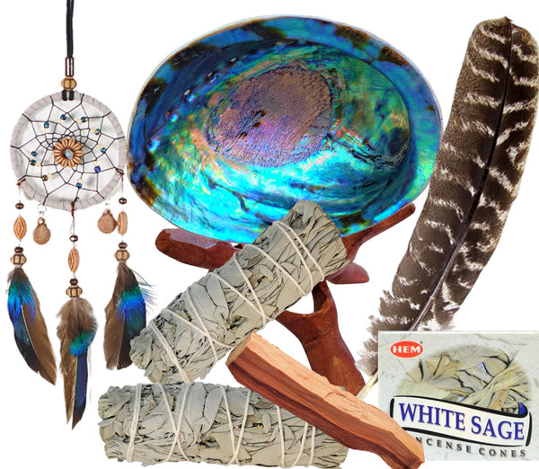 Spiritual Healing 10 Gifts Smudge Kit - Dream Catcher Home Blessing Kit