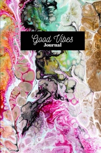 Good Vibes: Happiness Abstract Visual Rainbow Marble Journal, Journal, Daily World Finds, Worldly Finds 