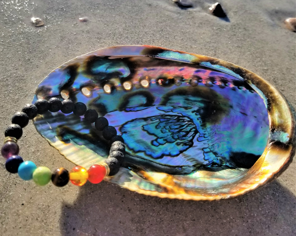 Beautiful Large Abalone Shell, Hand Selected Smudge Bowl, Size Choices w/ Wood Stand Option