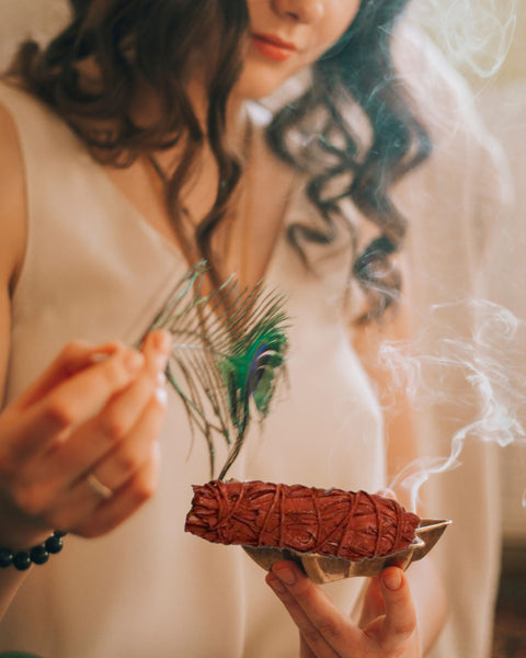 SAGE Variety Pack Sage Incense Sticks Smudge Variety Sampler Smudging Kit: 12” Organic Sweet Grass, Lavender Blue Sage, Yerba Santa Stick, Dragon’s Blood White Sage, Black Sage, Cedar, Rosemary & Bag