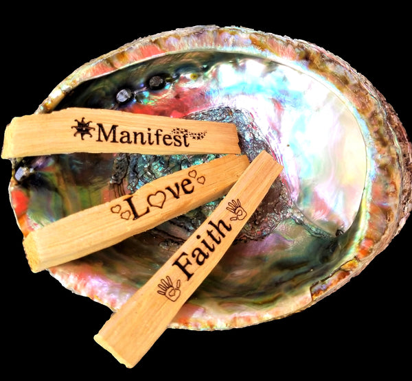 Palo Santo Incense Sticks Set of 1, 3, 4, 6, 8, Custom Laser Etched Palo Santo Sticks Engraved Palo Santo Holy Wood, Engraved Palo Santo Set