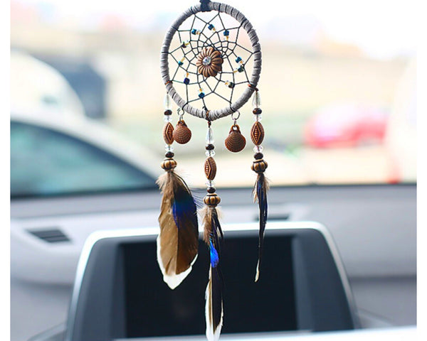 Mini Dream Catchers for Car Charm, Interior Rearview Mirror Accessories, Car Ornament, Car Hanging Decorations, Boho Small Dream Catcher