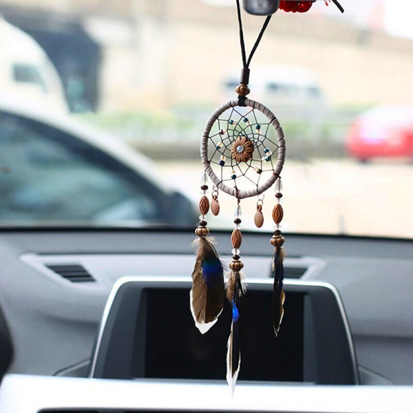 Mini Dream Catchers for Car Charm, Interior Rearview Mirror Accessories, Car Ornament, Car Hanging Decorations, Boho Small Dream Catcher