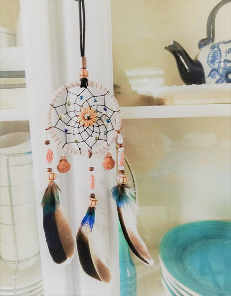Mini Dream Catchers for Car Charm, Interior Rearview Mirror Accessories, Car Ornament, Car Hanging Decorations, Boho Small Dream Catcher