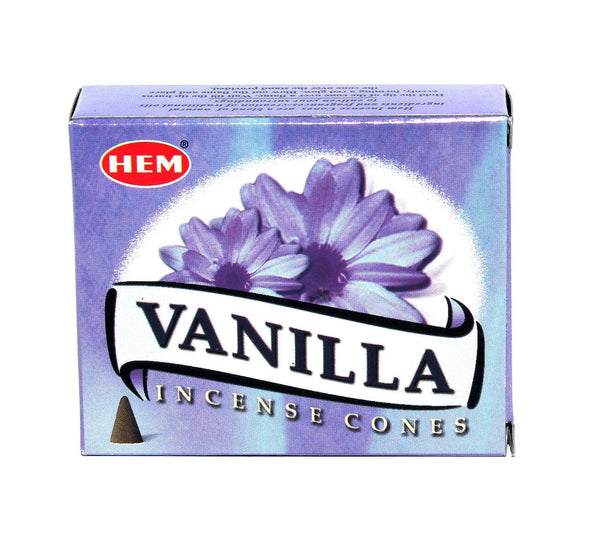 Incense Cones 7 Choices: White Sage, Myrrh, Dragons Blood, Patchouli, Sandal, Vanilla, Natural HEM Incense Cones Bulk, Incense Cones Set