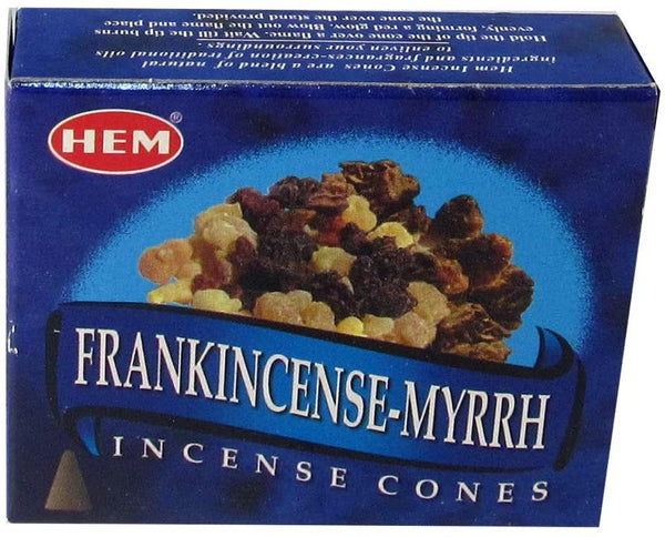 Incense Cones 7 Choices: White Sage, Myrrh, Dragons Blood, Patchouli, Sandal, Vanilla, Natural HEM Incense Cones Bulk, Incense Cones Set