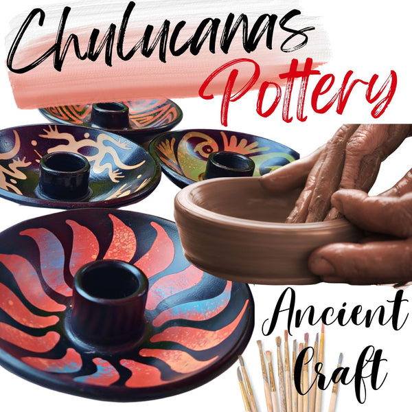 Artisan Palo Santo Sticks Holder Gift Set, Smudge Bowl, Hand-Crafted Chulucanas Peruvian Pottery Bowls for Palo Santo Candle,Incense Burning